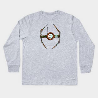 Steampunk tie fighter Kids Long Sleeve T-Shirt